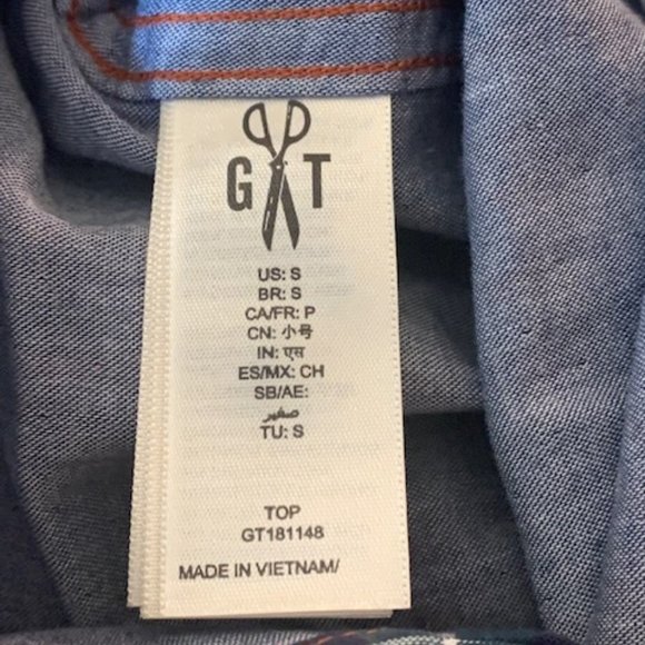 Goodthreads Men's Red/Blue Full Button Long Sleeve Plaid Shirt Small NWT - Picture 6 of 8